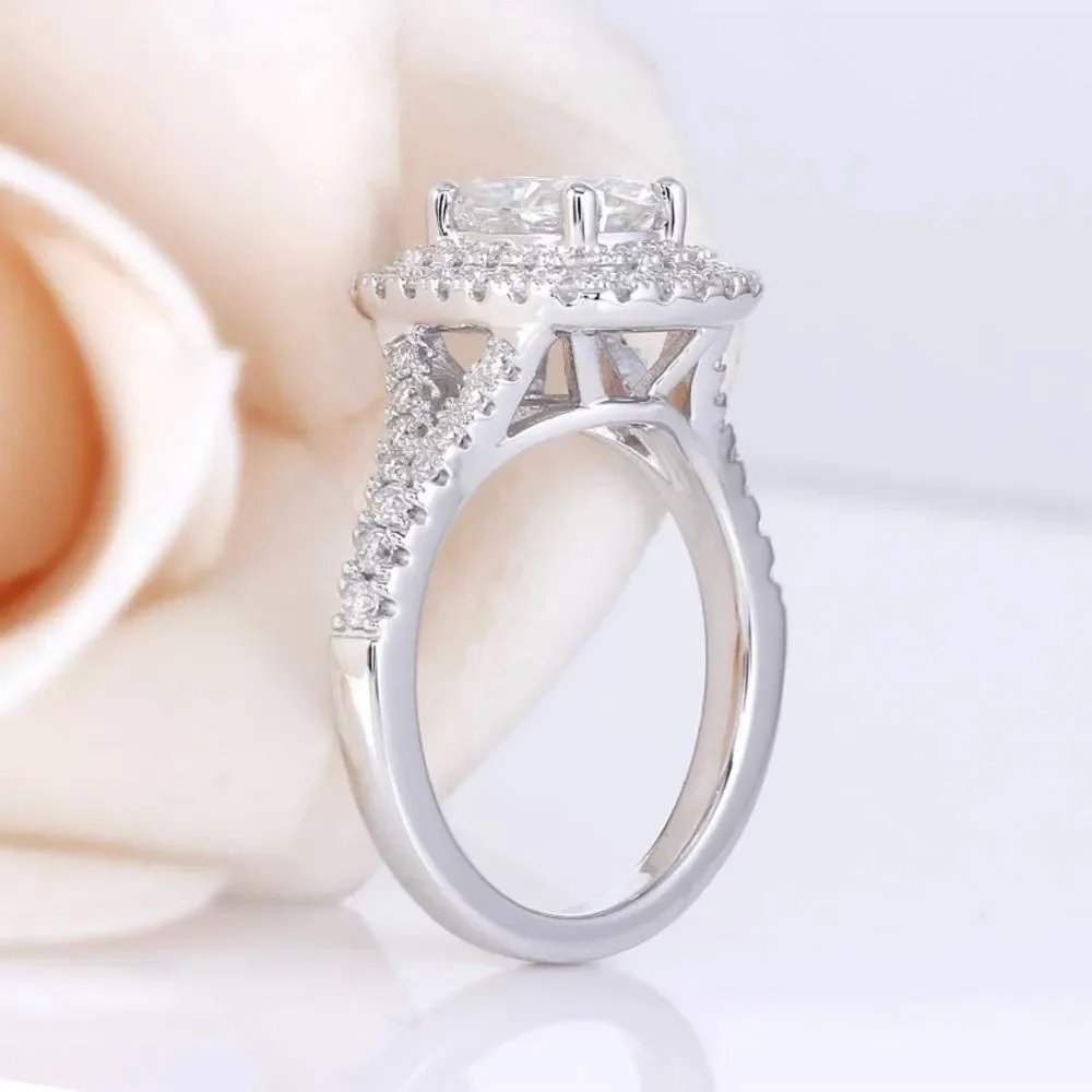 Halo Diamond Engagement Ring